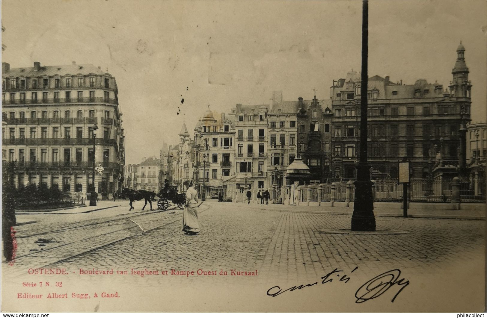 Oostende - Ostende  // Boulevard Van Iseghem Et Rampe Ouest Du Kursaal Ca 1902 Ed. Albert Sugg Serie 7 No. 32 - Oostende