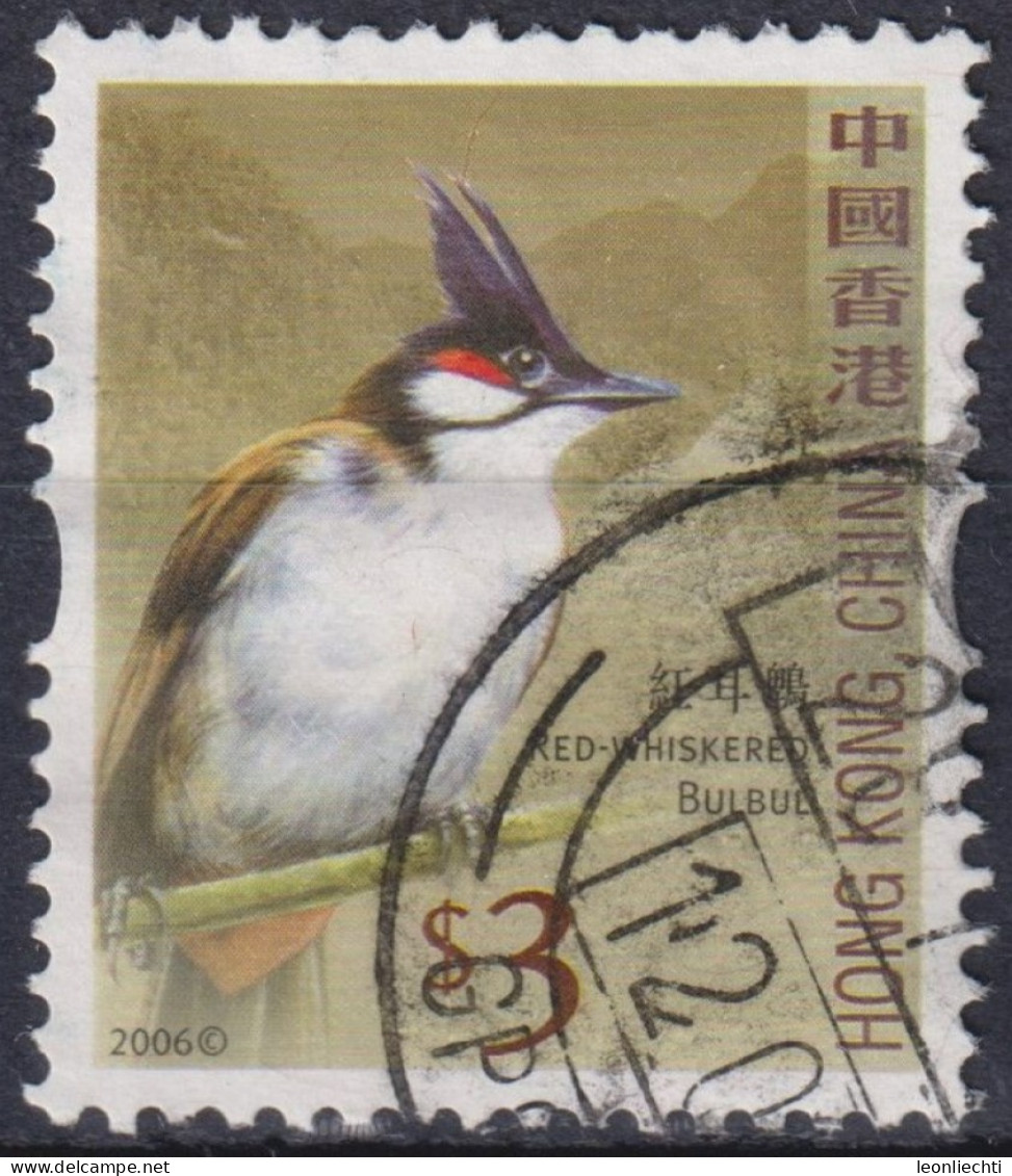 2006 Hong Kong (1997- ° Mi:HK 1397A, Sn:HK 1239, Yt:HK 1311,Red Whiskered Bulbul (Pycnonotus Jocosus),Vogel - Oblitérés