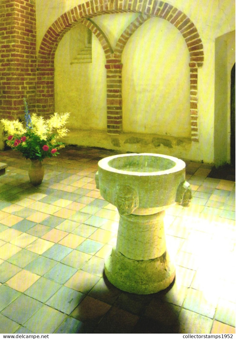 ALTENKIRCHEN, RHINELAND PALATINATE, CHURCH, BAPTISMAL FONT , ARCHITECTURE, GERMANY, POSTCARD - Altenkirchen