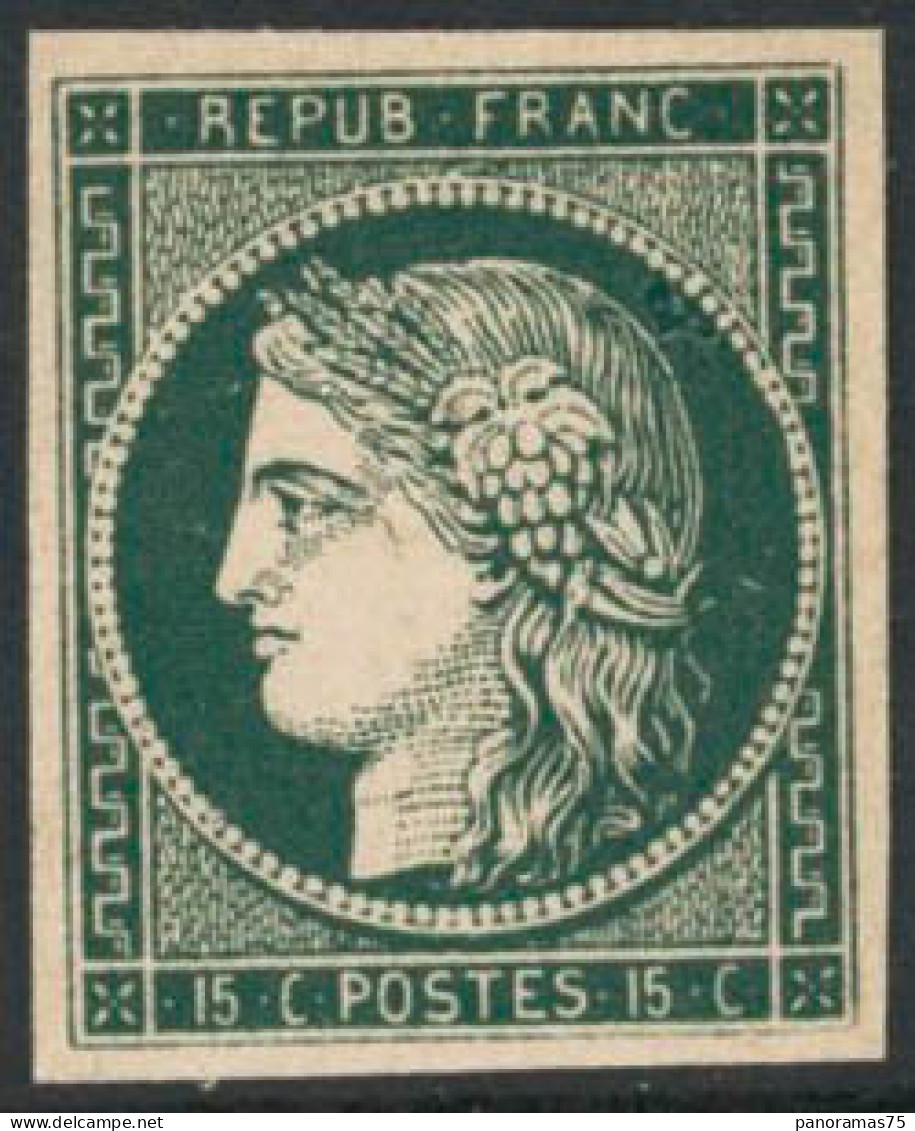 (*) N°2 15c Bleu  Essai - TB - 1849-1850 Cérès