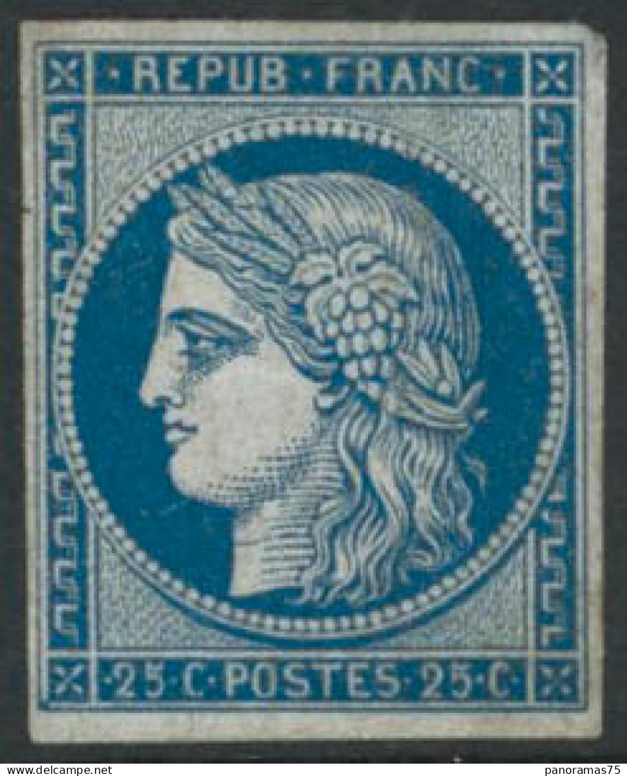 ** N°4d 25c Bleu Réimp - TB - 1849-1850 Ceres