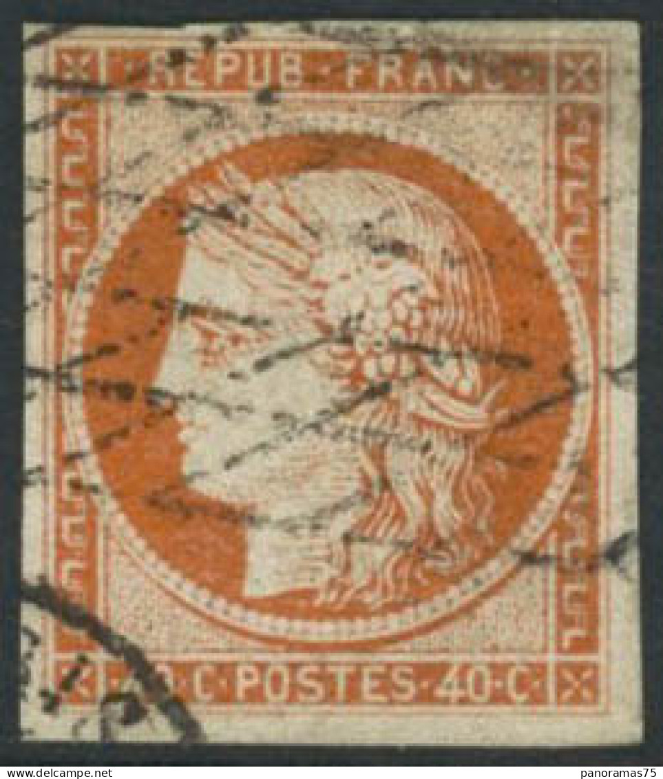 Obl. N°5 40c Orange - TB - 1849-1850 Ceres