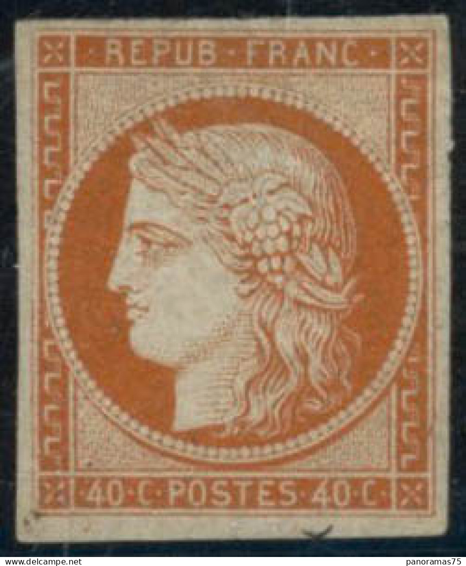 ** N°5a 40c Orange Vif, Signé Calves - TB - 1849-1850 Cérès