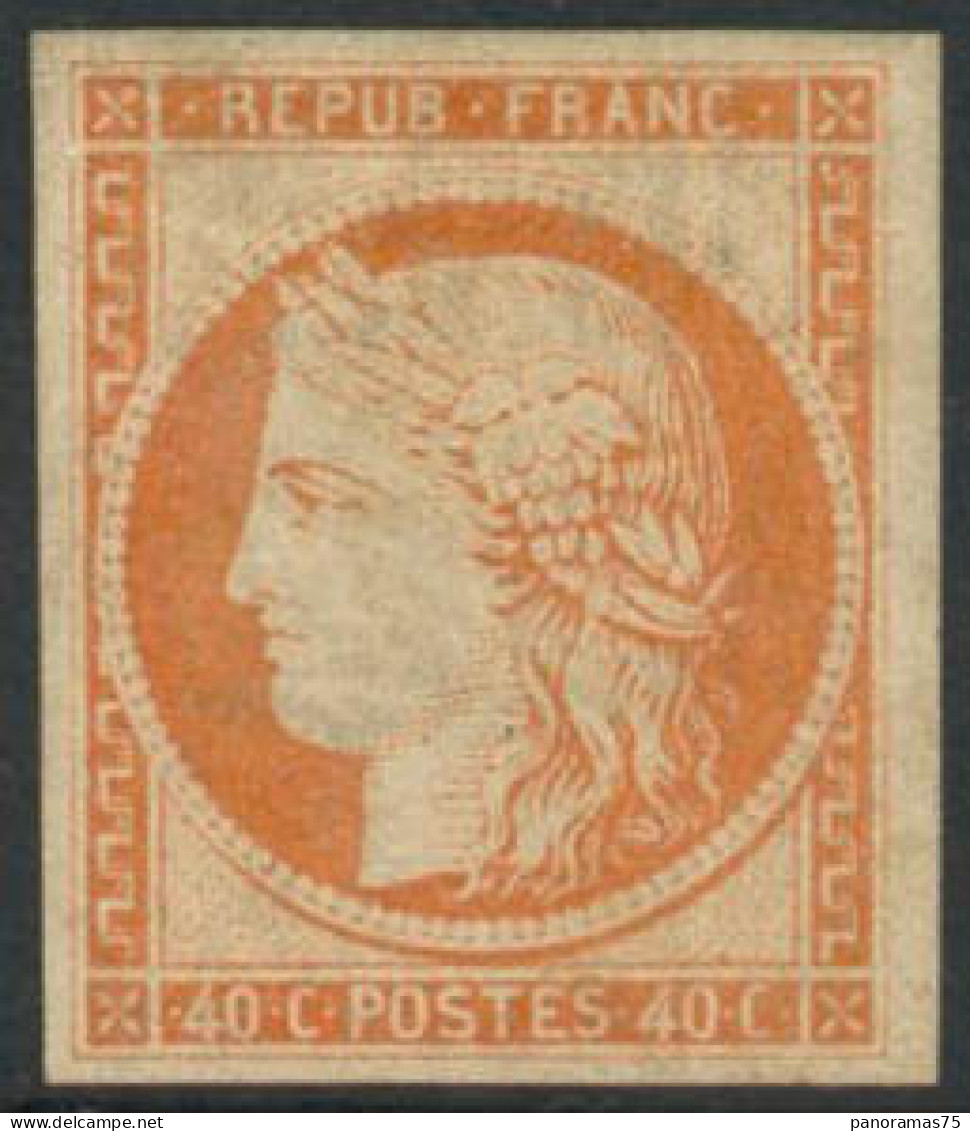 * N°5g 40c Orange, Réimp - TB - 1849-1850 Ceres