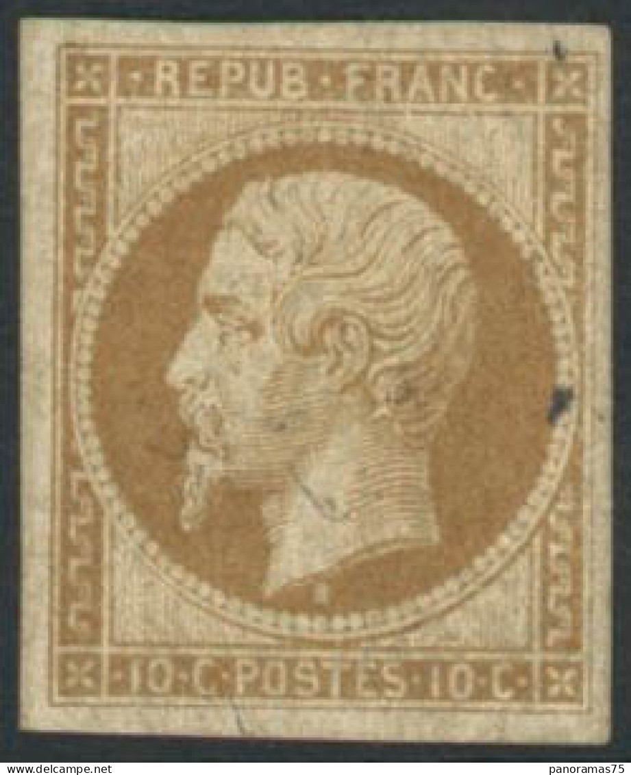 ** N°9e 10c Bistre, Réimp - TB - 1852 Luis-Napoléon