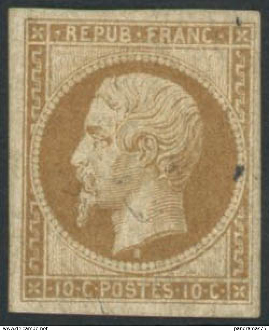 ** N°9e 10c Bistre, Réimp - TB - 1852 Louis-Napoleon