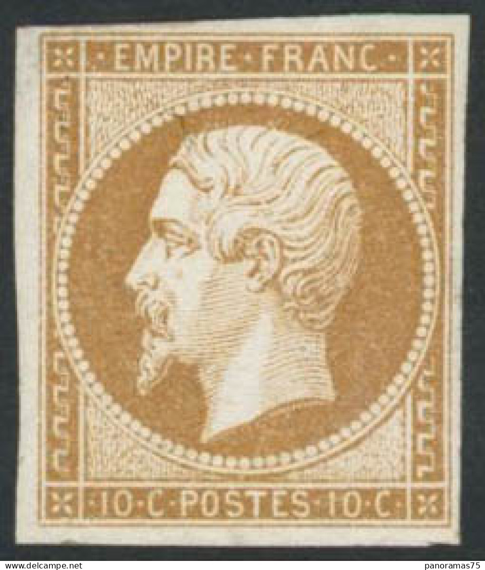 ** N°13A 10c Bistre, Type I - TB - 1853-1860 Napoléon III