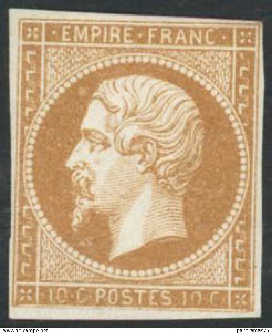 ** N°13A 10c Bistre, Type I - TB - 1853-1860 Napoléon III.