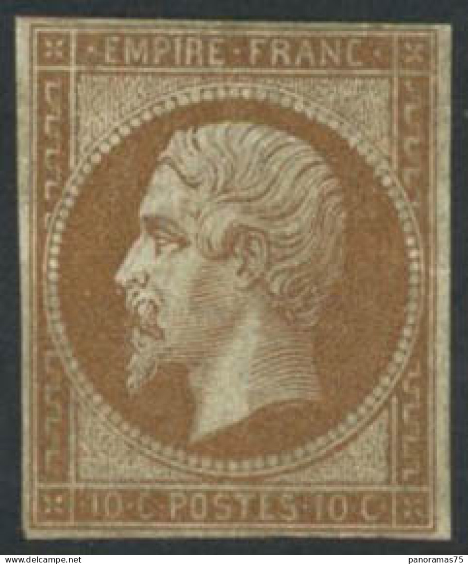 ** N°13A 10c Bistre, Type I - TB - 1853-1860 Napoléon III.