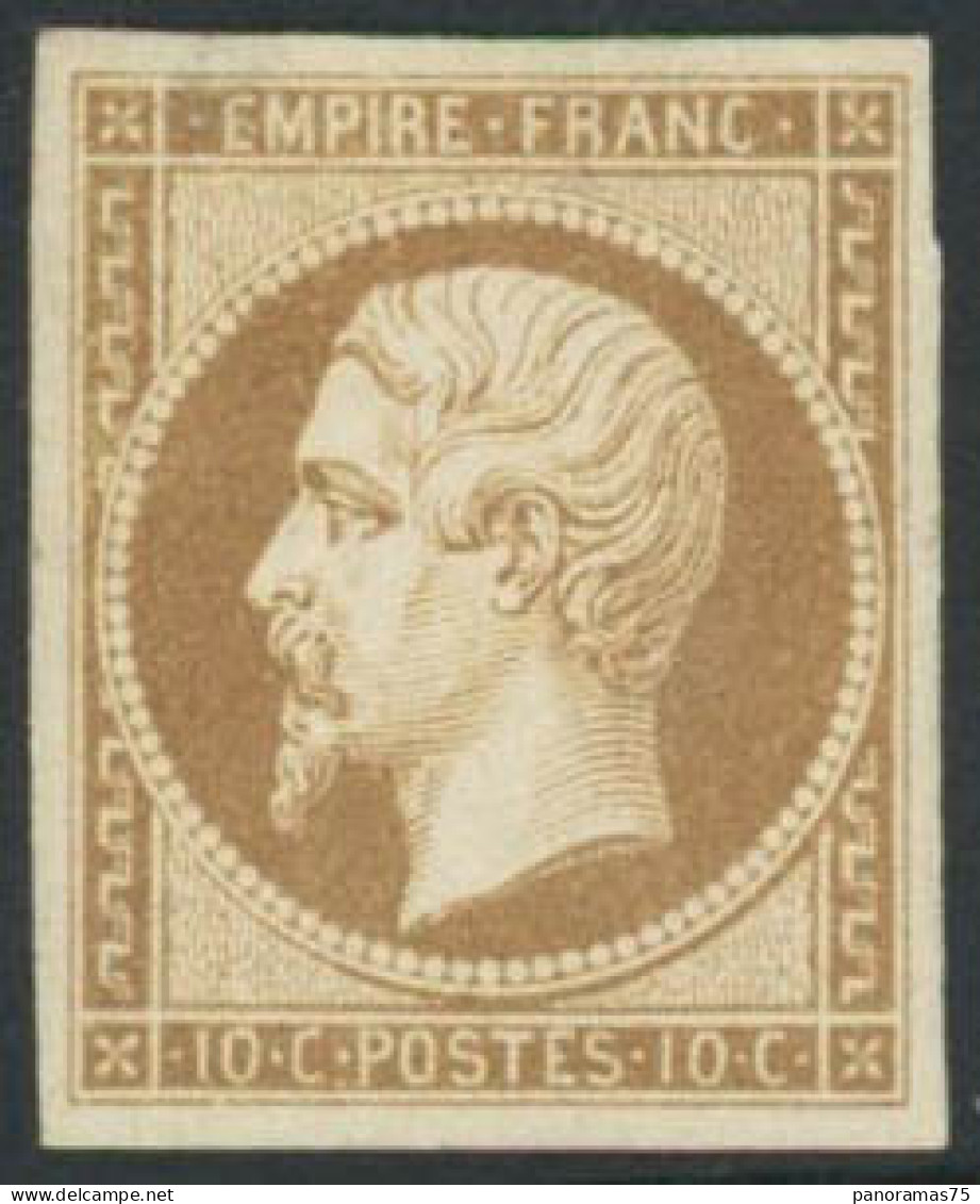 ** N°13B 10c Brun Clair, Type II - TB - 1853-1860 Napoléon III
