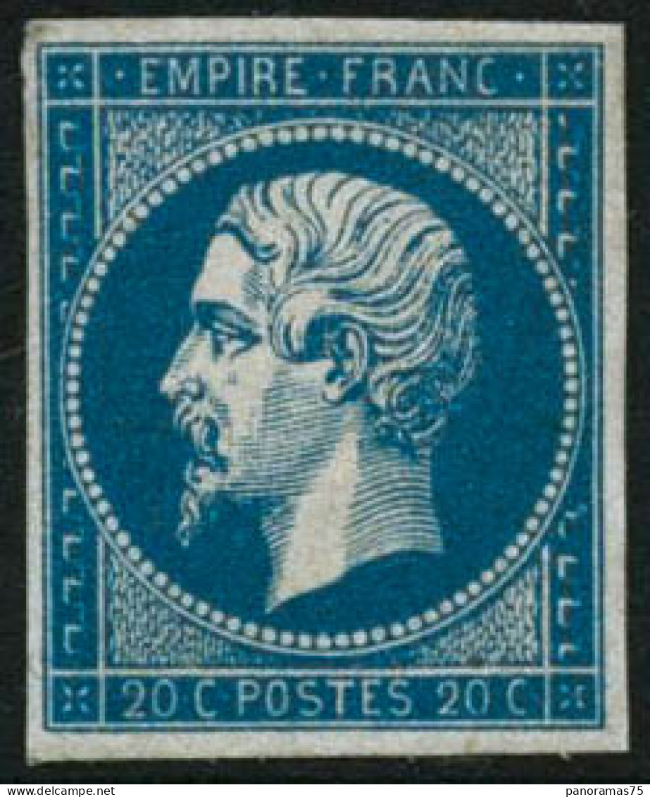 ** N°14A 20c Bleu, Type I - TB - 1853-1860 Napoléon III.