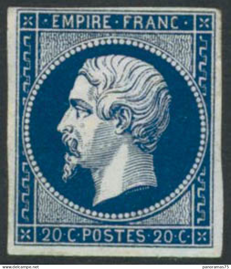 ** N°14Aa 20c Bleu Foncé, Type I - TB - 1853-1860 Napoleon III