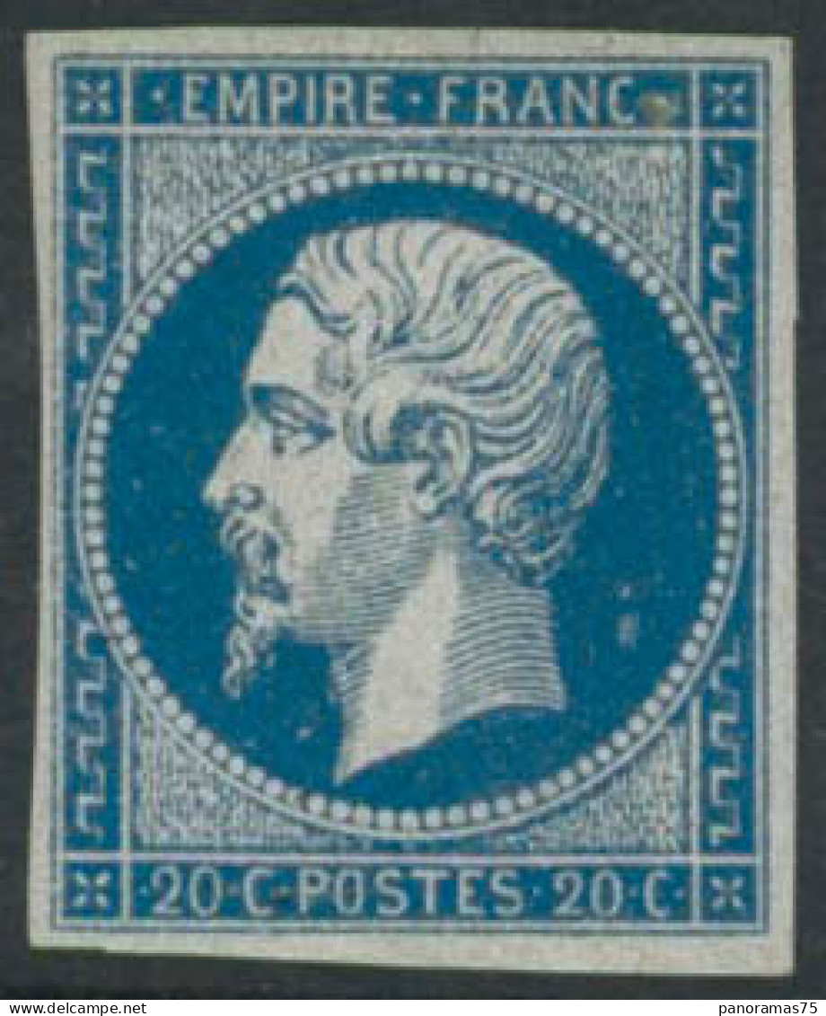 ** N°14B 20c Bleu, Type II - TB - 1853-1860 Napoléon III