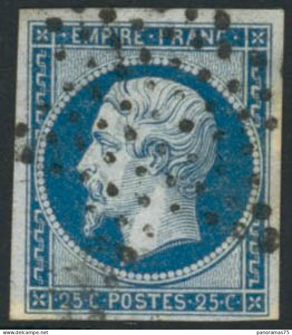 Obl. N°15 25c Bleu, Signé Calves - TB - 1853-1860 Napoleone III