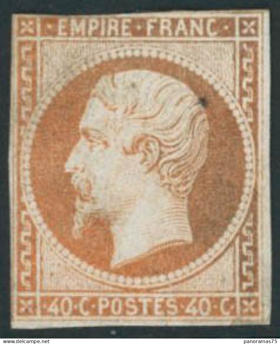 ** N°16 40c Orange, Petites Marges - B - 1853-1860 Napoléon III.