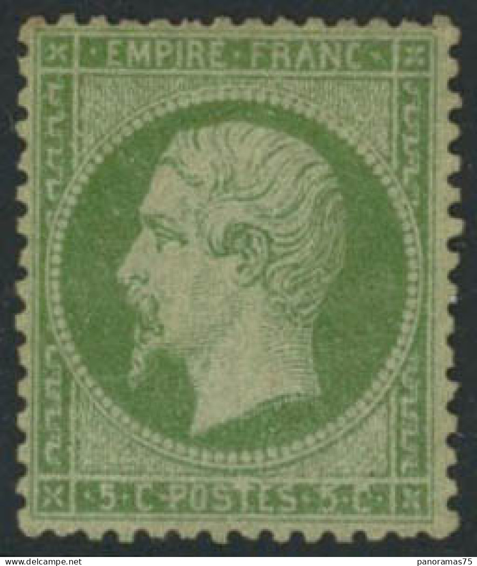 * N°20 5c Vert - TB - 1862 Napoléon III.