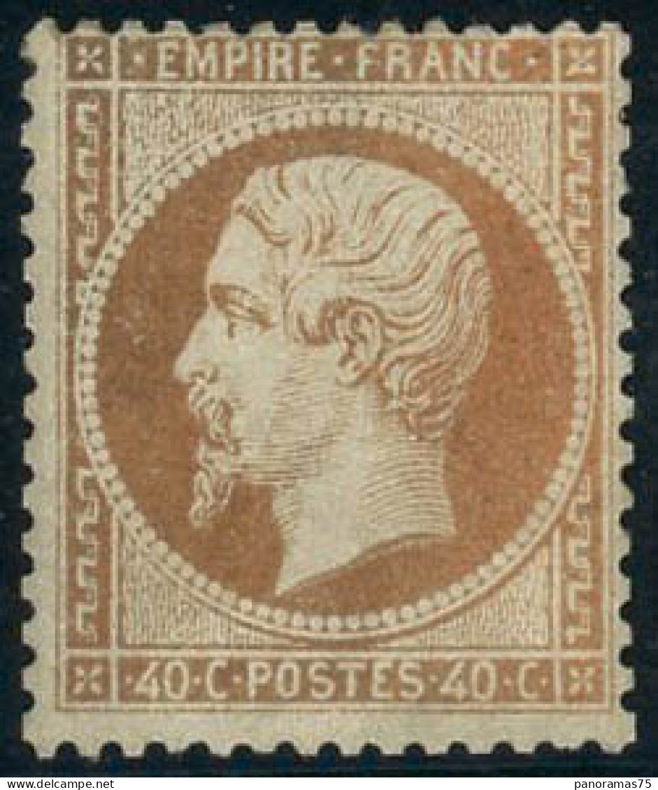 ** N°23 40c Orange, Signé JF Brun - TB - 1862 Napoléon III