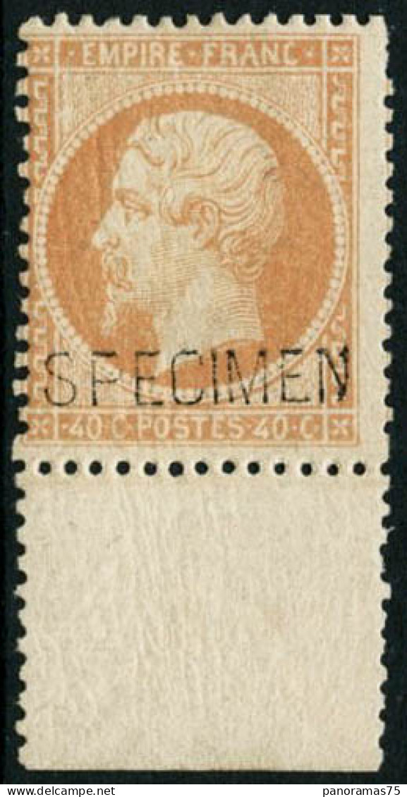 * N°23d 40c Orange, Quasi **, Surchargé Specimen - TB - 1862 Napoleon III