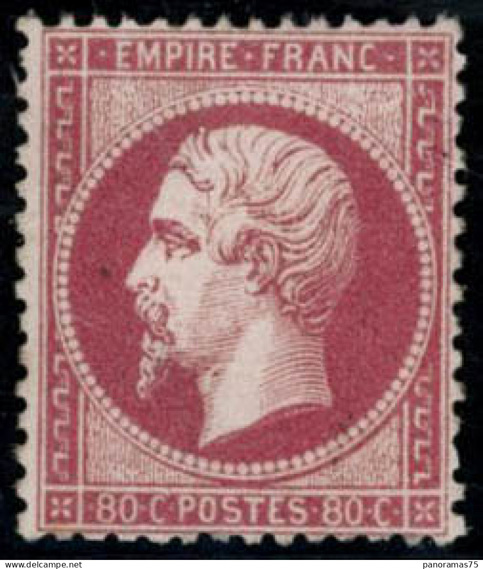 ** N°24 80c Rose, Signé JF Brun - TB - 1862 Napoleon III