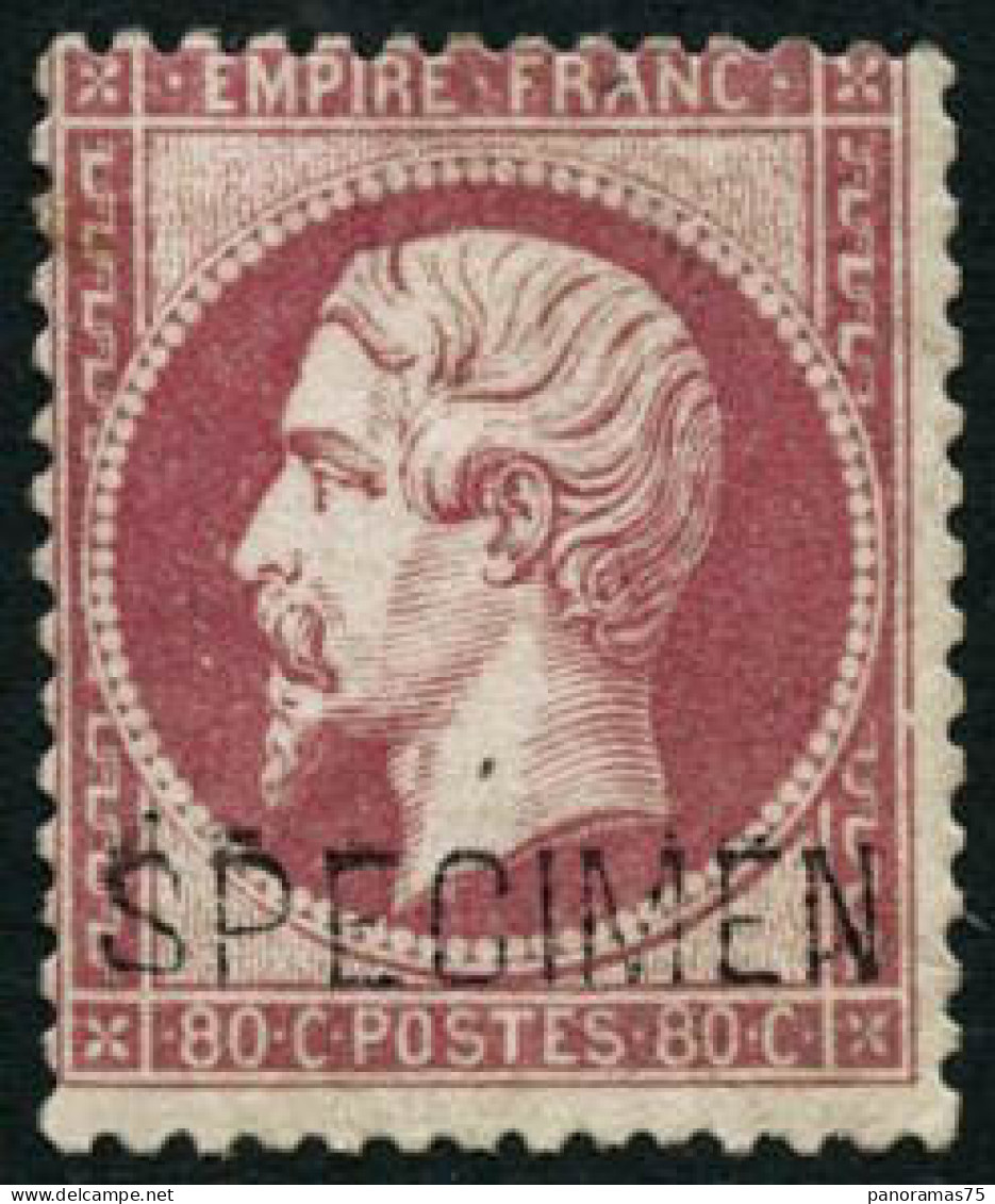 ** N°24d 80c Rose, Signé Brun - TB - 1862 Napoleone III