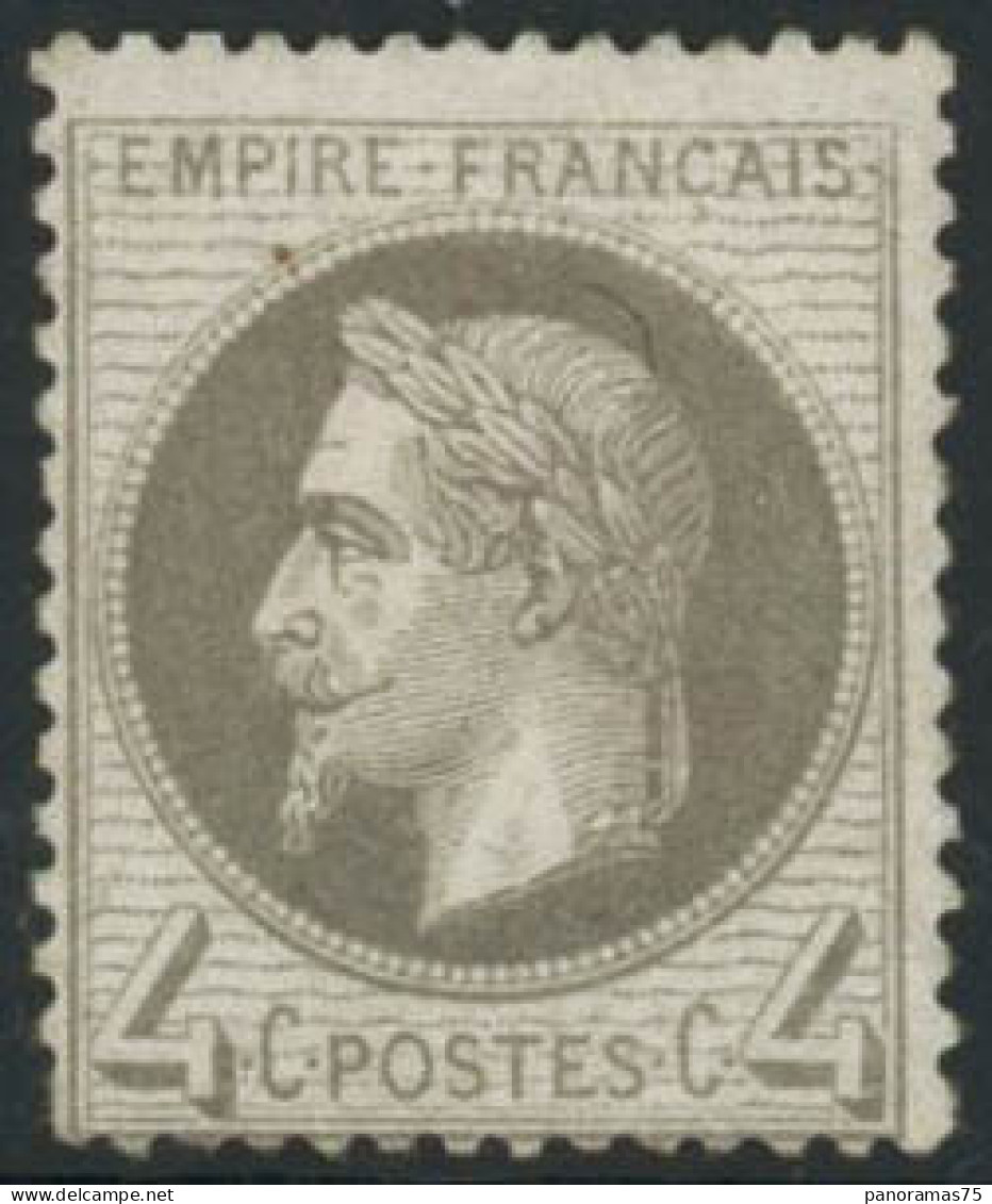 ** N°27 4c Gris - TB - 1863-1870 Napoléon III Con Laureles