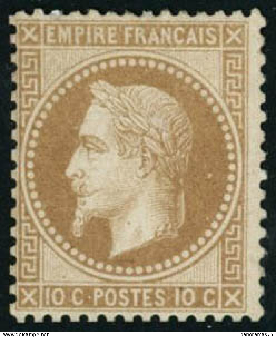 ** N°28A 10c Bistre, Type I - TB - 1863-1870 Napoleon III With Laurels