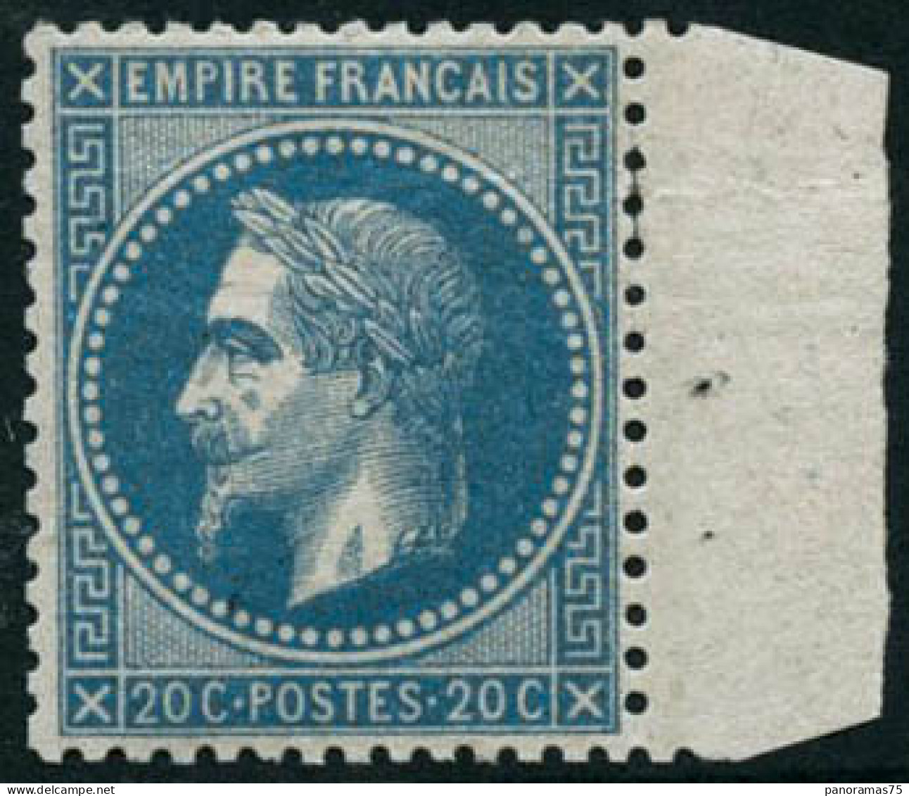 ** N°29B 20c Bleu, Type II - TB - 1863-1870 Napoléon III Lauré