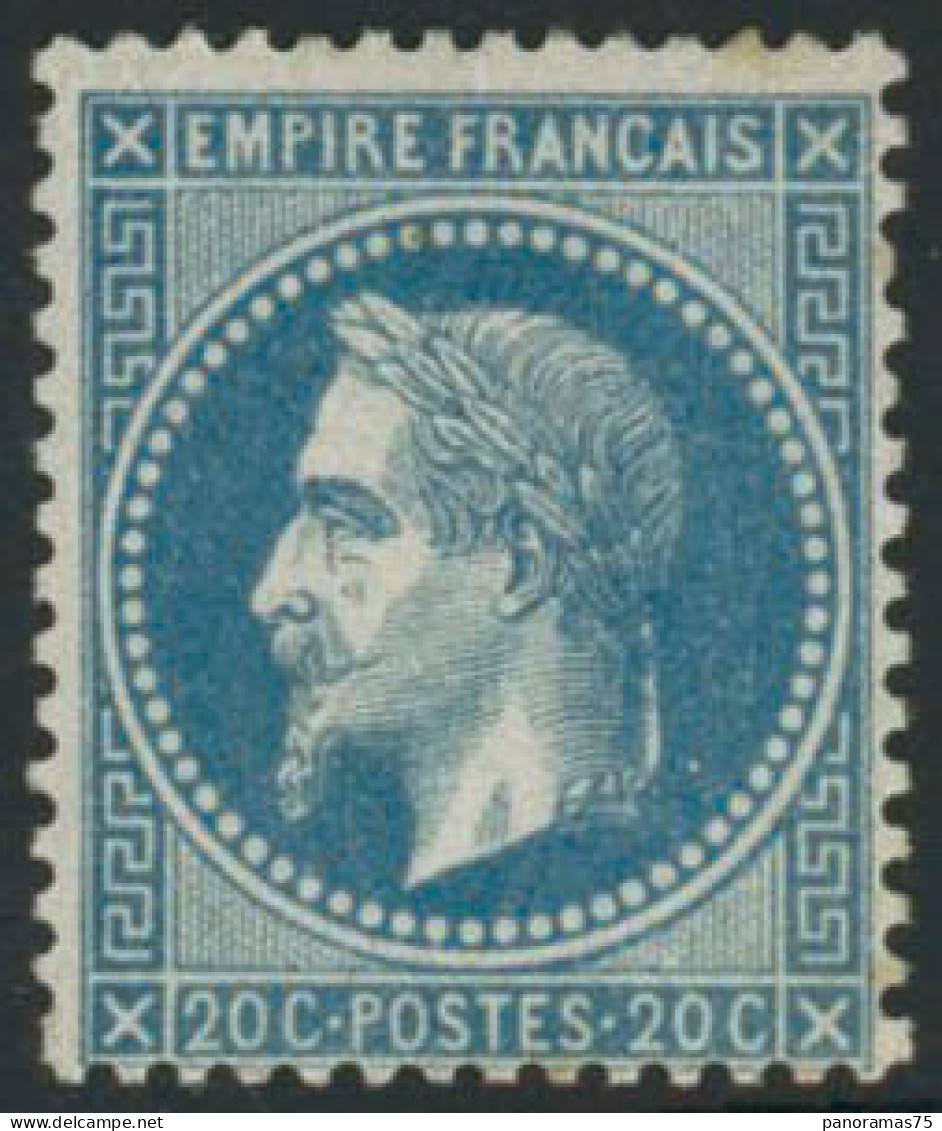 ** N°29B 20c Bleu, Type II Signé Calves - TB - 1863-1870 Napoléon III Lauré