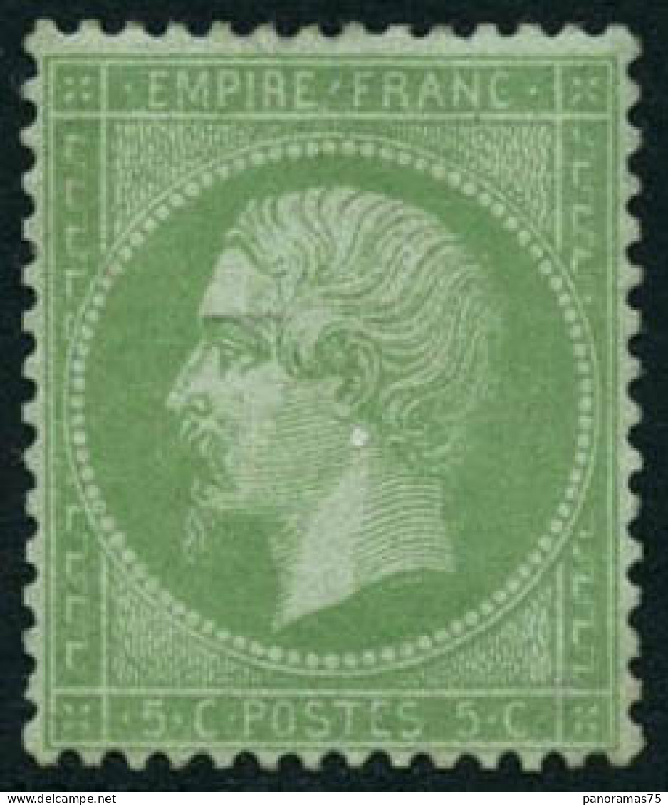 ** N°35 5c Vert Pâle S/bleu - TB - 1863-1870 Napoléon III Con Laureles