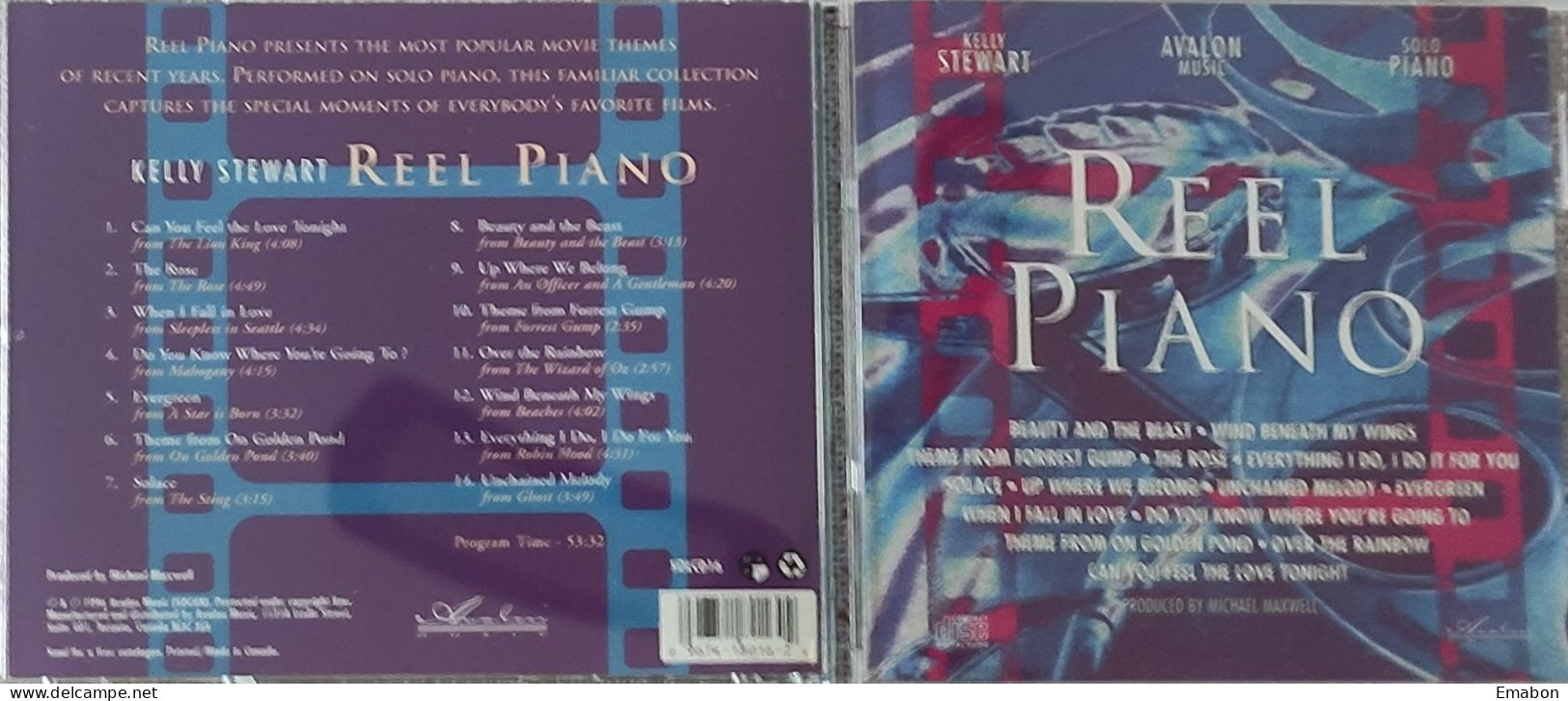 BORGATTA - FILM MUSIC  - Cd KELLY STEWART  - REEL PIANO - AVALON MUSIC 1996 - USATO In Buono Stato - Filmmuziek