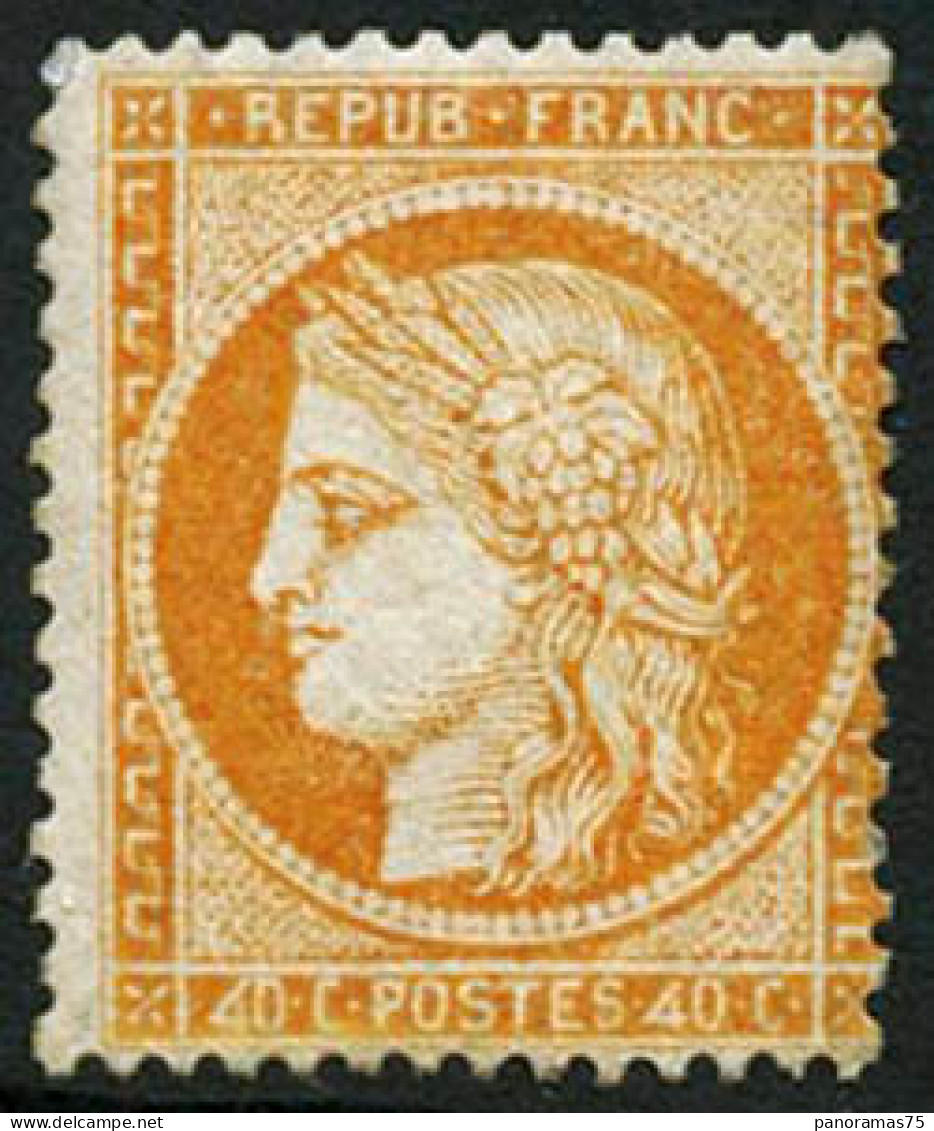 ** N°38d 40c Orange, Variété 4 Retouché - TB - 1870 Asedio De Paris