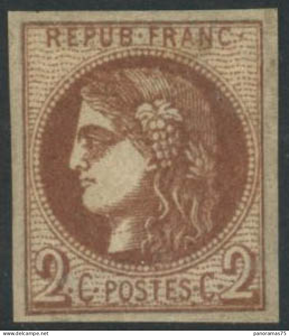 ** N°40B 2c Brun-rouge R2 - TB - 1870 Emissione Di Bordeaux