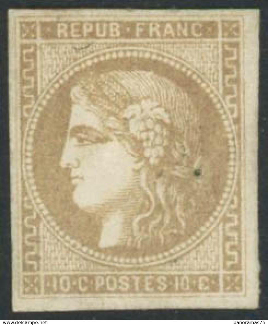 ** N°43A 10c Bistre R1 - TB - 1870 Ausgabe Bordeaux