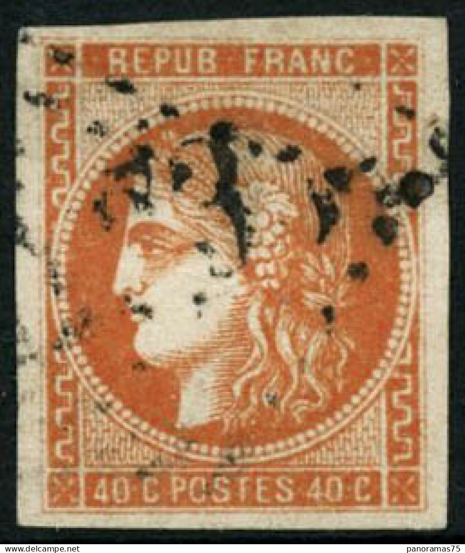 Obl. N°48 40c Orange - TB - 1870 Emissione Di Bordeaux