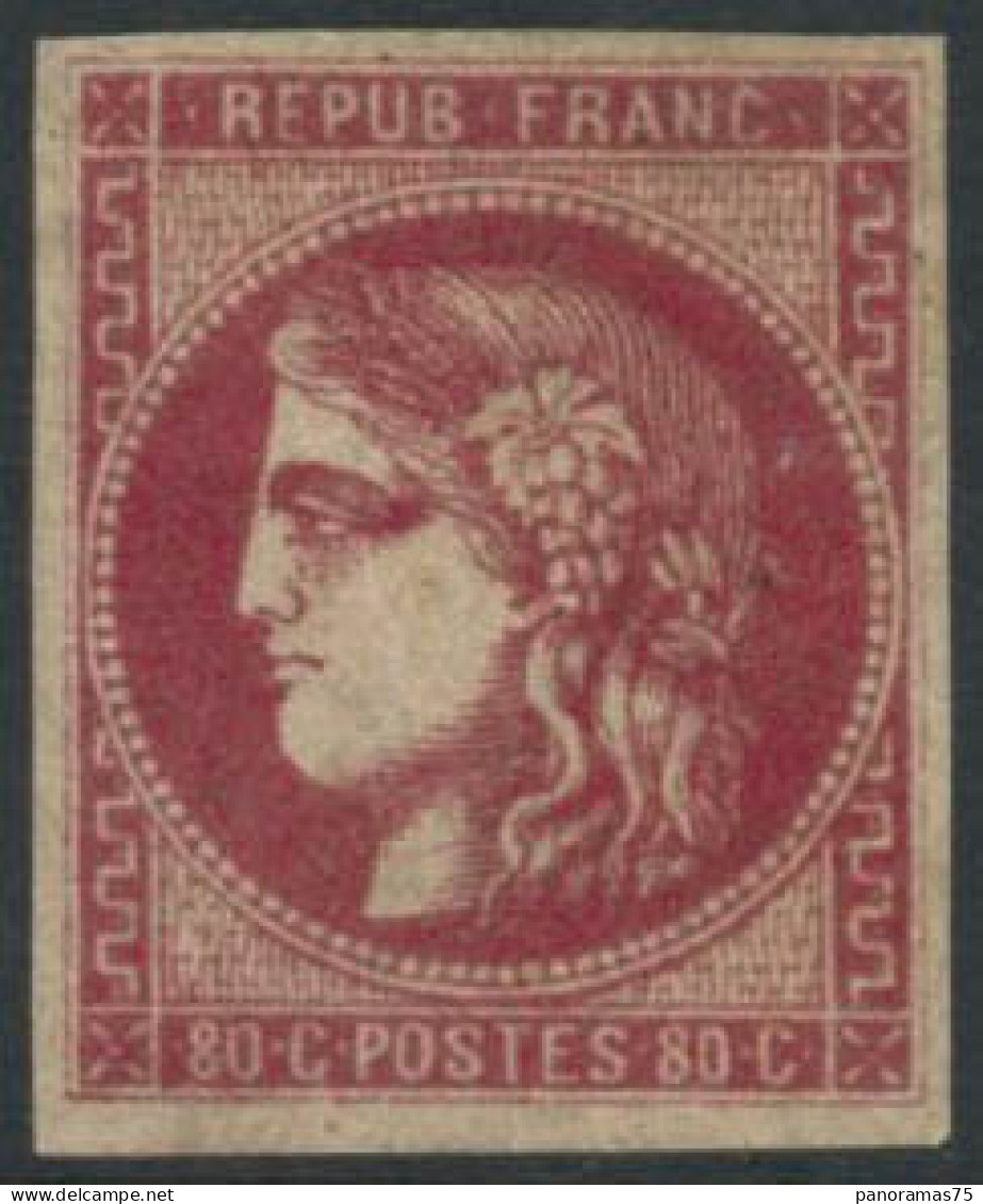 * N°49 80c Rose - TB - 1870 Emissione Di Bordeaux