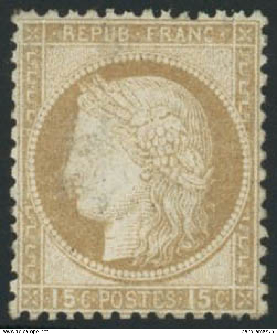 * N°55 15c Bistre, Signé Calves - TB - 1871-1875 Cérès