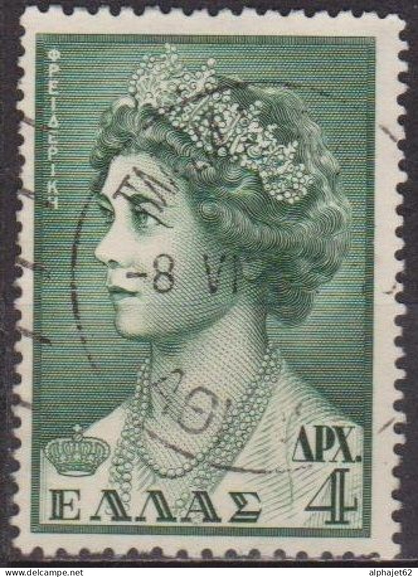 Famille Royale - GRECE - Reine Frédérika - N° 633 - 1956 - Oblitérés