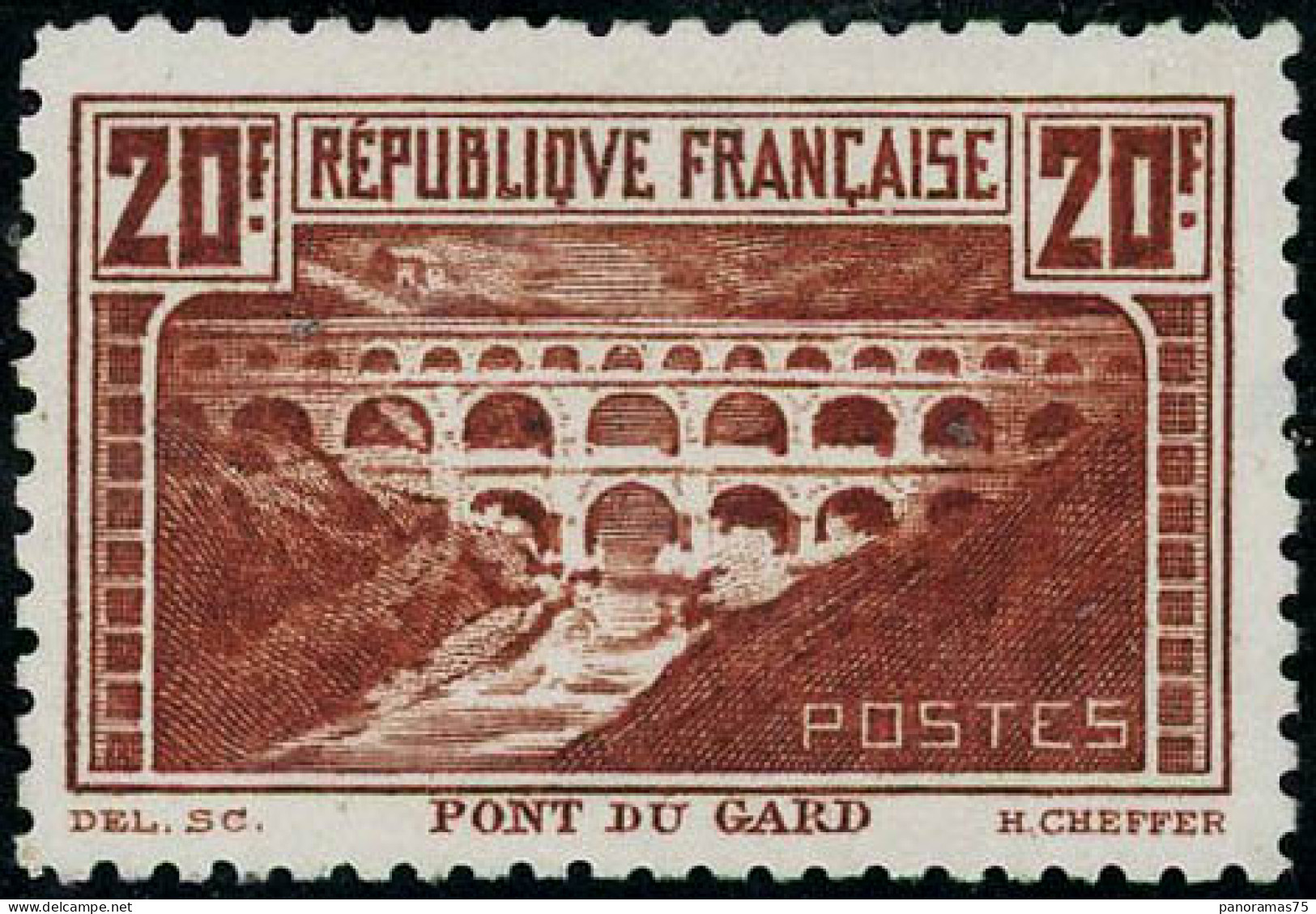 ** N°262B 20F Pont Du Gard, Dent 11 - TB - Other & Unclassified