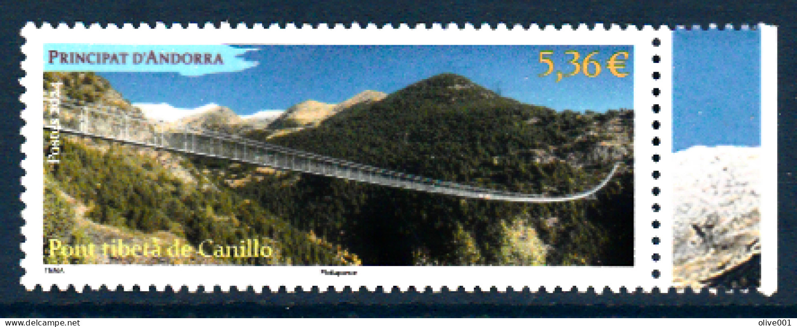 Andorre Française - 2023 - Pont Tibeta De Canillo - Tp MNH ** - Fraicheur Postale - Neuf - New - Nuovi