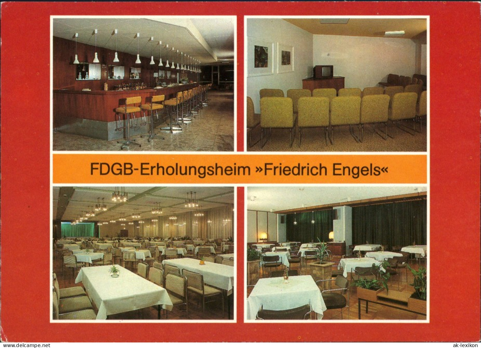 Ansichtskarte Templin FDGB-Erholungsheim "Friedrich Engels" 1985 - Templin