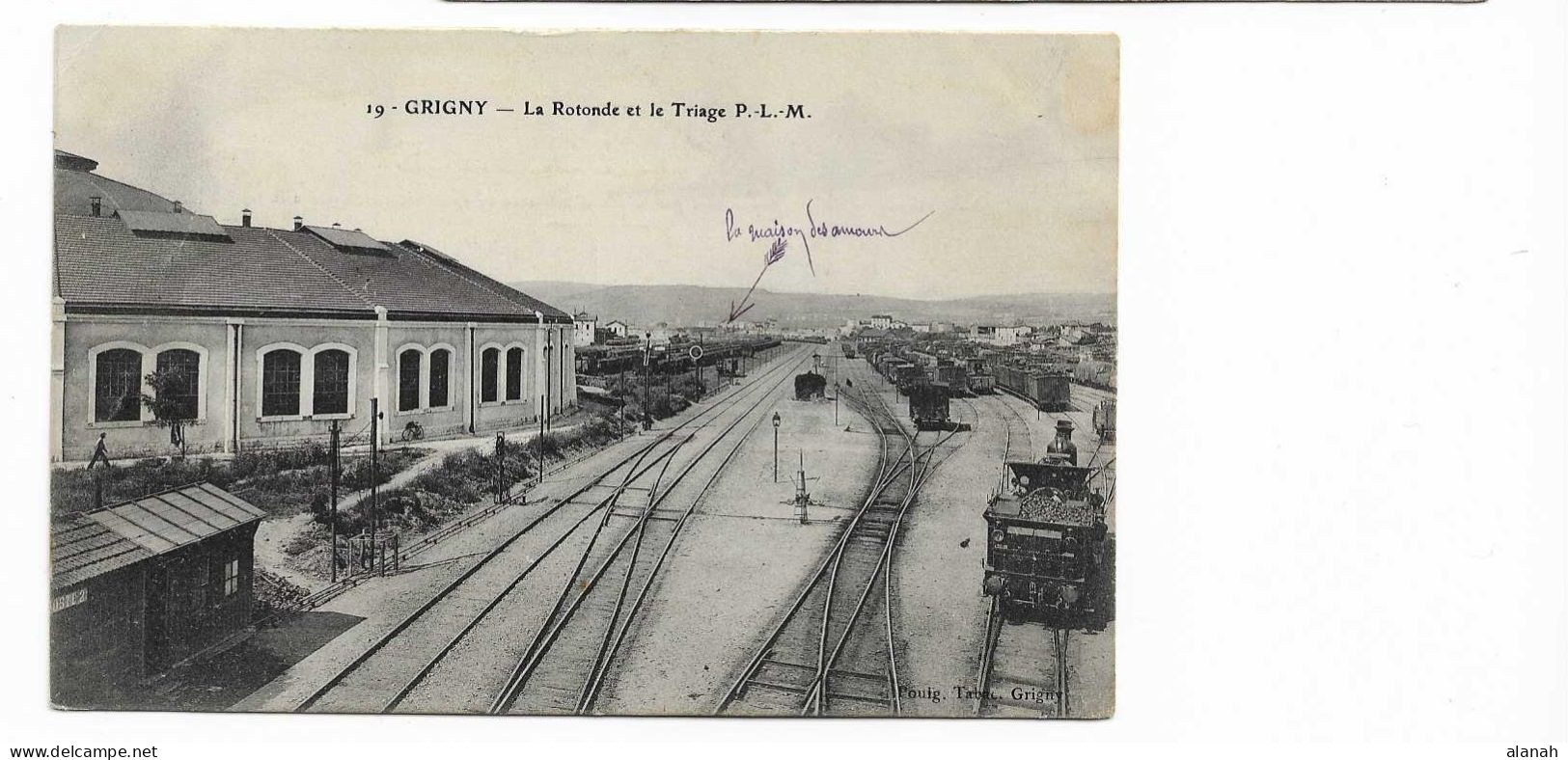 GRIGNY La Rotonde Et La Gare De Triage P.L.M. (Pouig) Rhône (69) - Grigny