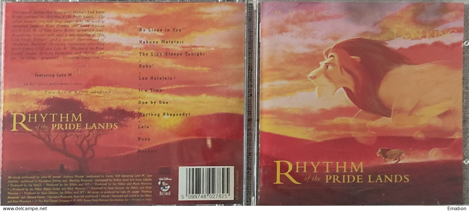 BORGATTA - FILM MUSIC  - Cd LEBO M.  - RHYTHM OF THE PRIDE LANDS - WALT DISNEY RECORDS 1995 - USATO In Buono Stato - Musica Di Film