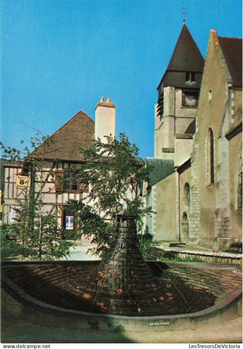 FRANCE - Aubigny Sur Nere (cher) - Vue Générale - L'ilot Ste Anne Et L'église St Martin - Carte Postale - Aubigny Sur Nere