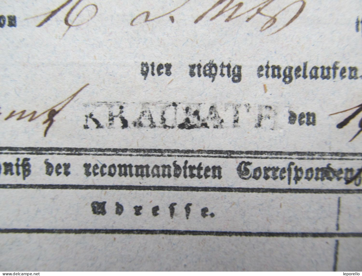 BRIEF Kraubath - Leoben 1850 // D*58591 - ...-1850 Voorfilatelie