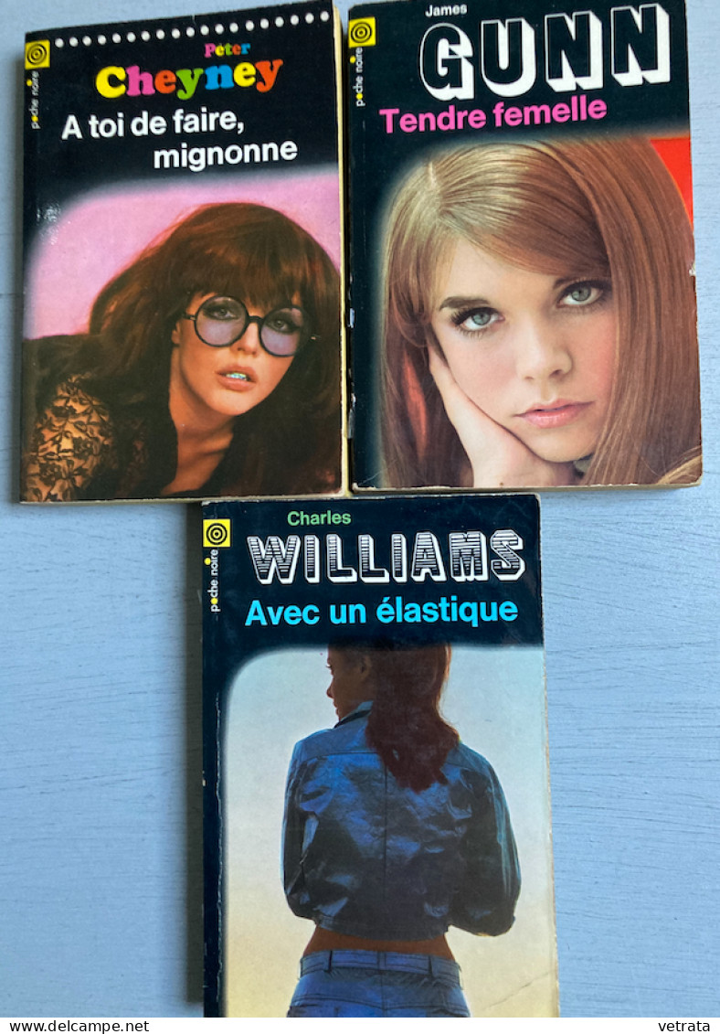 5 Livres Poche Noire : D.H. Clarke/P. Cheney/Matheson/J. Gunn & Charles Williams (1968/71) - Lots De Plusieurs Livres