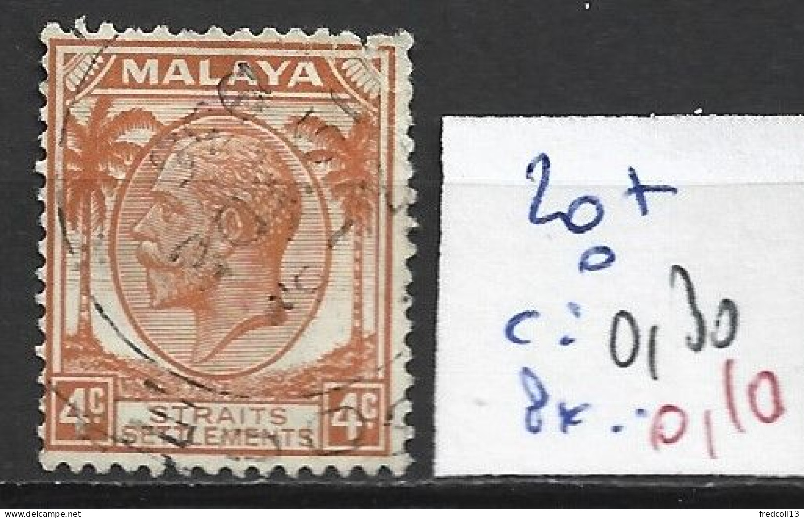 MALACCA 207 Oblitéré Côte 0.30 € - Malacca