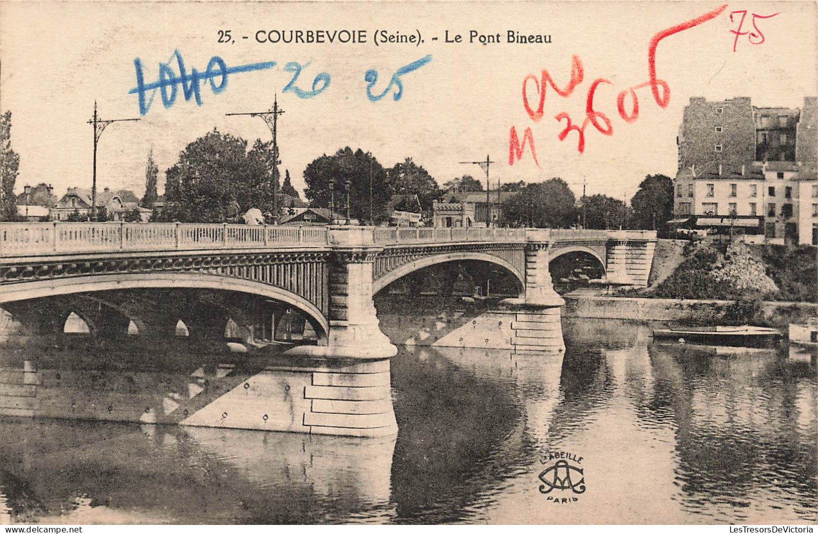 FRANCE - Courbevoie - Vue Sur Le Pont Bineau - Carte Postale Ancienne - Courbevoie