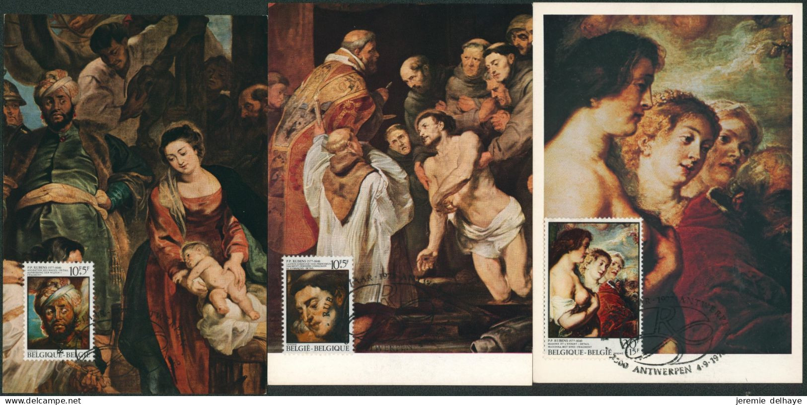 Carte-Maximum (CM) - Rubens (peinture) N°1816/21 Complet. - 1971-1980