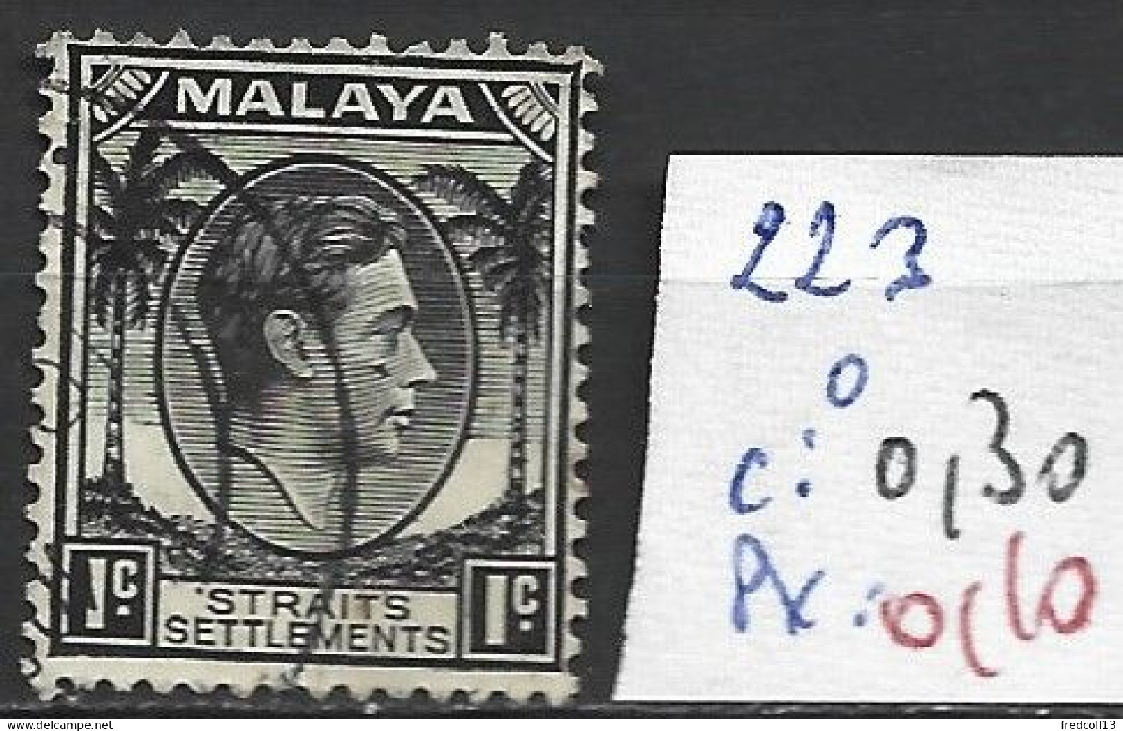 MALACCA 223 Oblitéré Côte 0.30 € - Malacca