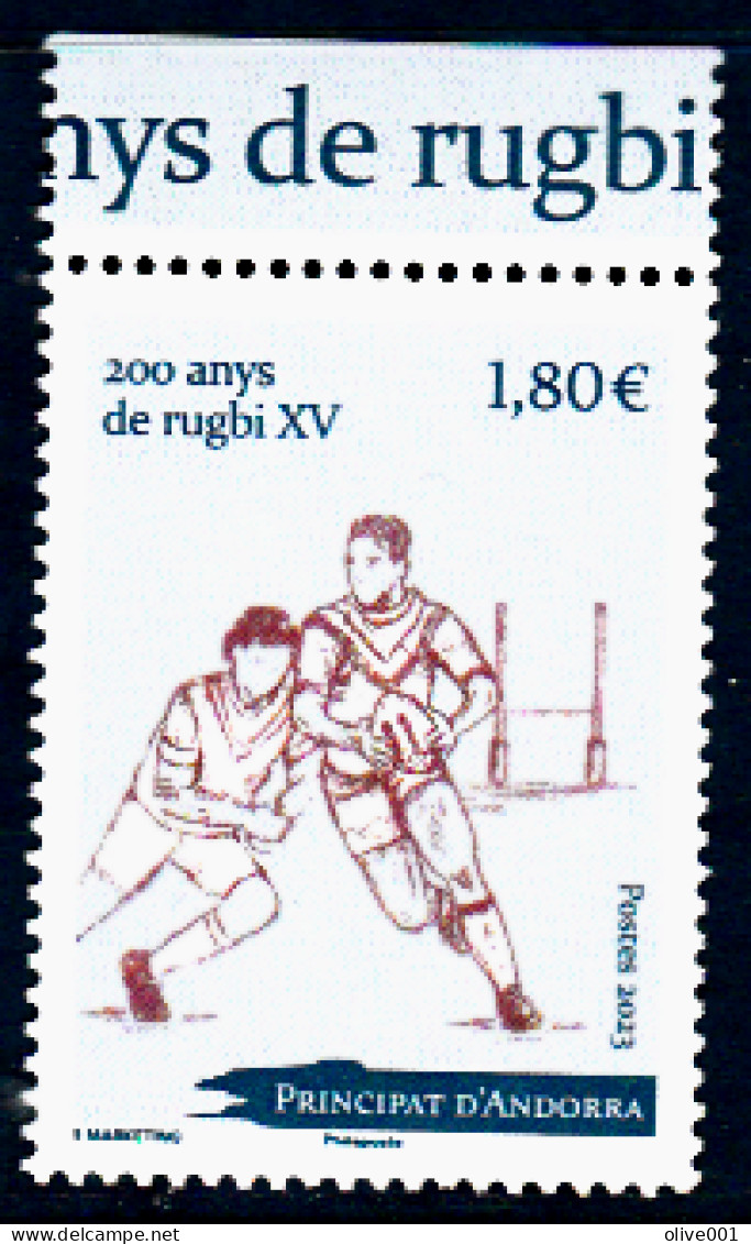 Andorre Française - 2023 - 200 Ans Du Rugby à XV - Tp MNH ** - Fraicheur Postale - Neuf - New - Rugby